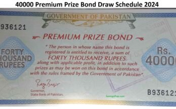 40000 Premium Prize Bond Draw Schedule 2024