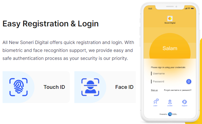 Registration Process Soneri Digital