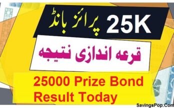 25000 Prize Bond Result Today