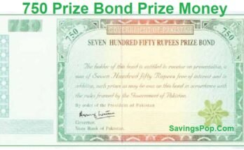 750 Prize Bond Prize Money