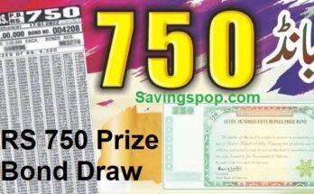 RS 750 Prize Bond Draw