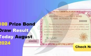 100 Prize Bond Draw Result Today August 2024