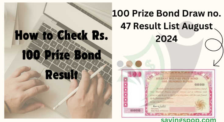 100 Prize Bond Draw no. 47 Result List August 2024