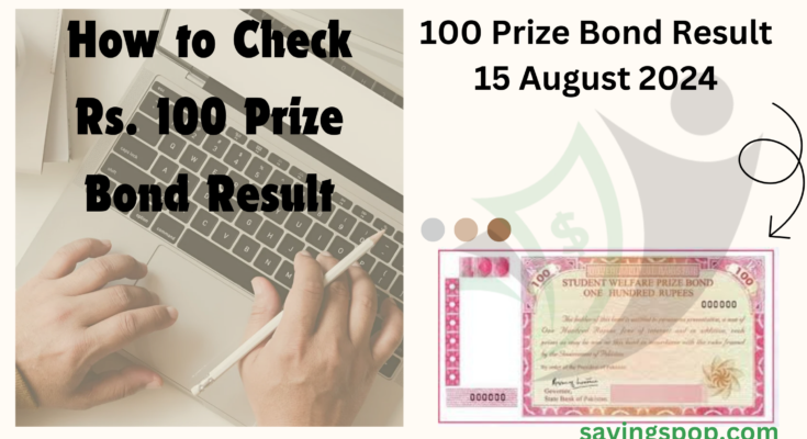 100 Prize Bond Result 15 August 2024