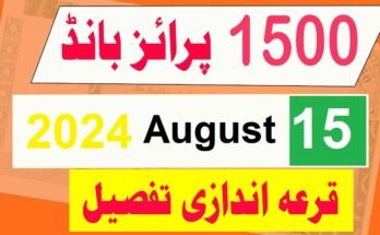 1500 Prize Bond Draw Result Today 15 August 2024