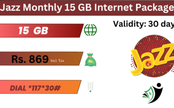 Jazz Monthly 15 GB Internet Package