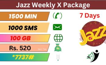 Jazz Weekly X Package 100GB in Rs. 520