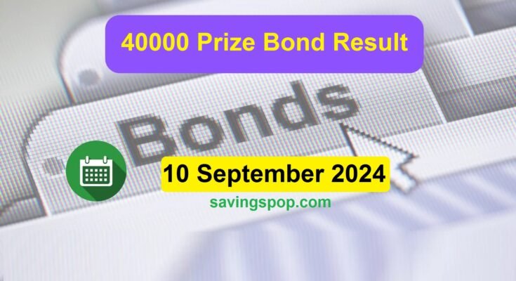 40000 Prize Bond Result Complete List 10-Sep-2024