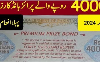 40000 prize bond result today september 2024