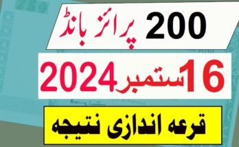 Rs 200 Prize Bond List Draw 99 September 16 2024 Peshawar