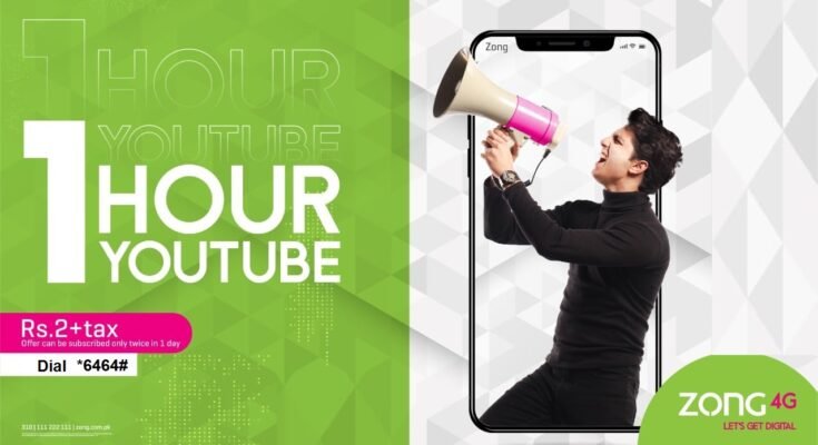 Zong 1 Hour YouTube Package