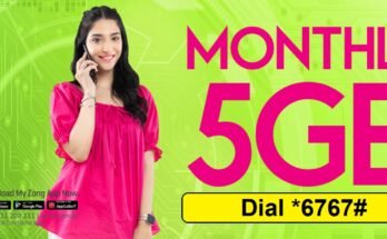 Zong 5GB Monthly on Internet SIM Offer