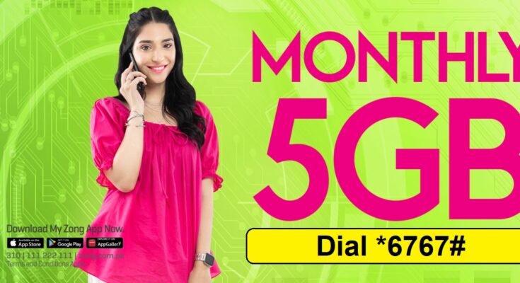 Zong 5GB Monthly on Internet SIM Offer