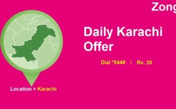 Zong Daily Karachi Offer