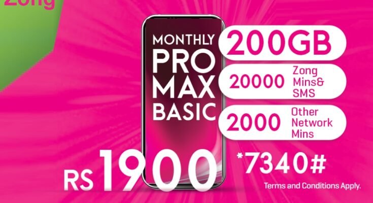 Zong Monthly Pro Max Basic Package