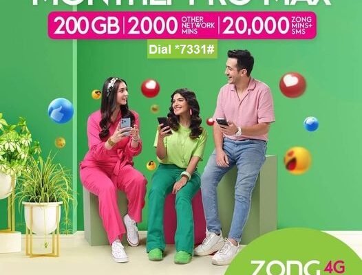 Zong Monthly Pro Max Offer