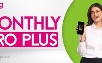 Zong Monthly Pro Plus Package