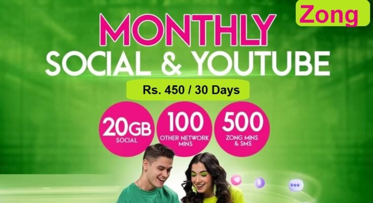 Zong Monthly Social & Youtube Package