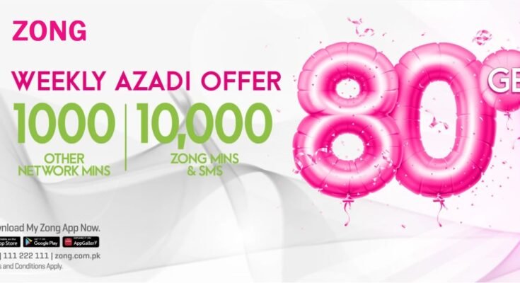 Zong Weekly Azadi Offer