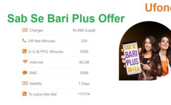 Ufone Sab Se Bari Plus Offer