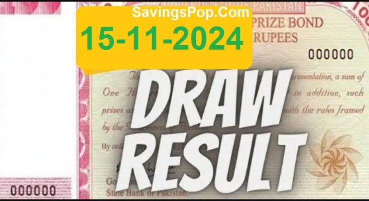 Rs 100 Prize Bond For November 2024