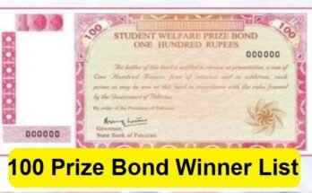 Rs 100 Prize Bond Winner List Announced Today