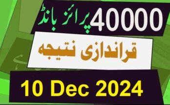 Rs 40000 Premium Prize Bond Draw Result 2024